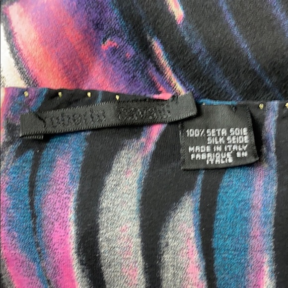Roberto Cavalli Italian 100% silk designer scarf - Picture 4 of 4